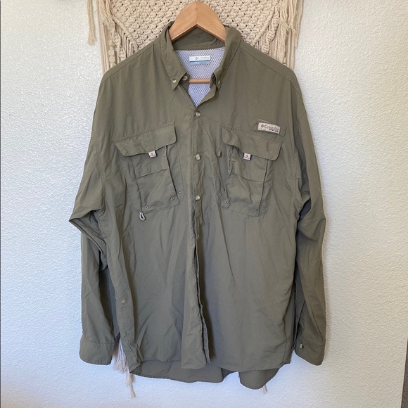 Columbia Men's Olive Jacket pFG large - Picture 1 of 5
